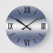 Crystal Silver Wall Clock Ronde Klok (Voorkant)