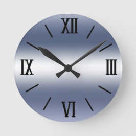 Crystal Silver Wall Clock Ronde Klok