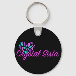 Crystal Sista Sleutelhanger Hot Pink