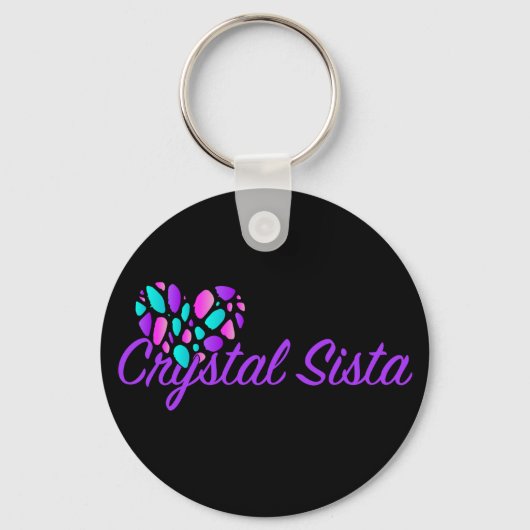Crystal Sista Sleutelhanger Paars (Voorkant)