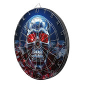 Crystal Skull met Ruby Red Eyes Dartboard Dartbord (Voorkant Rechts)