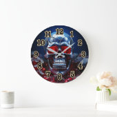 Crystal Skull met Ruby Red EyesClock Grote Klok (Huis)