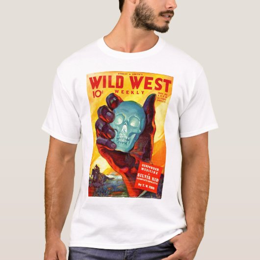 Crystal Skull Western Mystery Magazine 1939 T-shirt (Voorkant)