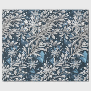 Crystal sneeuwvlok inpakpapier