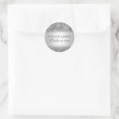 Crystal sneeuwvlok zilver winter bruiloft Sticker (Tas)