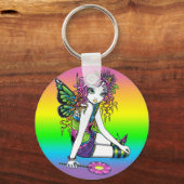 "Crystal" Snoep Rainbow Butterfly Fairy Sleutelhan Sleutelhanger (Voorkant)