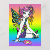 "Crystal" Snoep Rainbow Fairy Briefkaart (Voorkant)