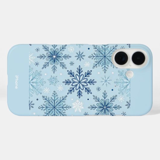 Crystal Snow Premium iPhone 16 Hoesje (Achterkant (horizontaal))