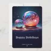 Crystal Snowballs Christmas Holiday Card Feestdagenkaart (Voorkant)