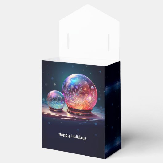 Crystal Snowballs Christmas Holiday Gift Box Bedankdoosjes (Geopend)