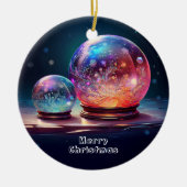 Crystal Snowballs Christmas Holiday Ornament (Voorkant)