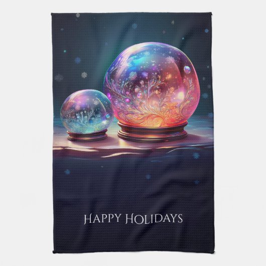 Crystal Snowballs Holiday Kitchen Towel Theedoek (Verticaal)
