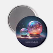 Crystal Snowballs Holiday Magnet (Voorkant / Achterkant)