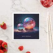 Crystal Snowballs Holiday Napkin Servet (Insitu)