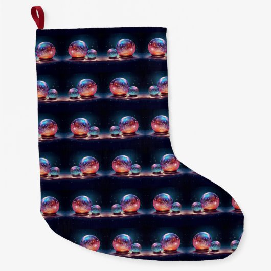 Crystal Snowballs Holiday Stocking Grote Kerstsok (Voorkant)
