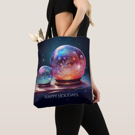 Crystal Snowballs Holiday Tote Bag (Dichtbij)