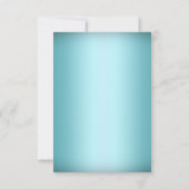 Crystal Snowflake Blue Winter behalve datum Save The Date (Achterkant)