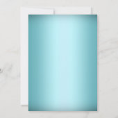 Crystal Snowflake Blue Winter Weduwuitnodiging Kaart (Achterkant)