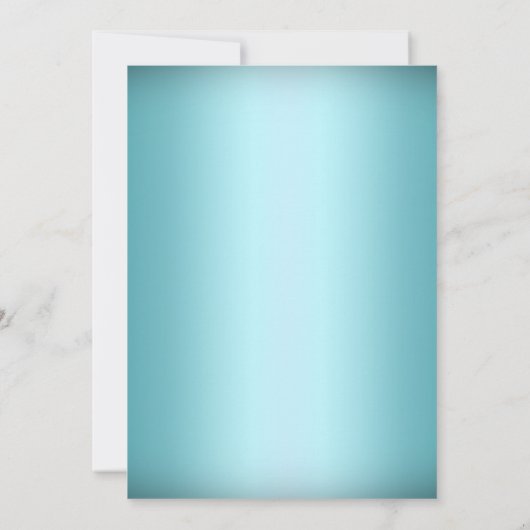 Crystal Snowflake Blue Winter Weduwuitnodiging Kaart (Achterkant)