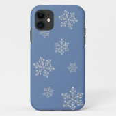 Crystal Snowflake iPhone 5 Hoesje (blauw) (Achterkant)