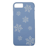 Crystal Snowflake iPhone 7 hoesje (blauw) (Achterkant)