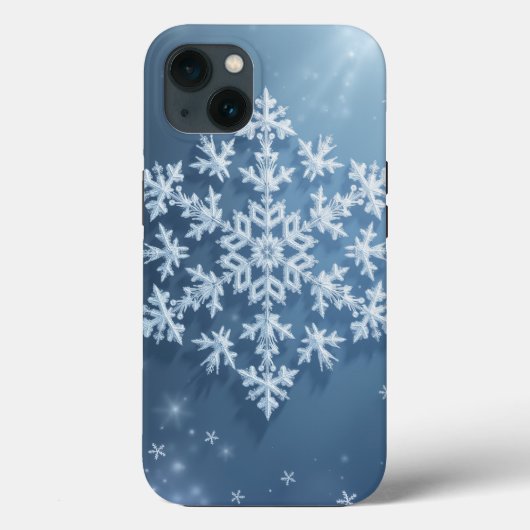 Crystal Snowflake iPhone Case (Achterkant)