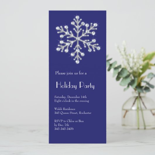 Crystal Snowflake Kaart (Staand voorkant)