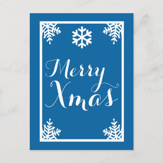 Crystal Snowflake kerstfeestdag Briefkaart (Voorkant)