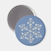 Crystal Snowflake Magnet (Voorkant / Achterkant)