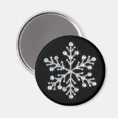 Crystal Snowflake Magnet (Voorkant / Achterkant)