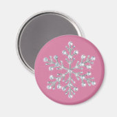Crystal Snowflake Magnet (Voorkant / Achterkant)