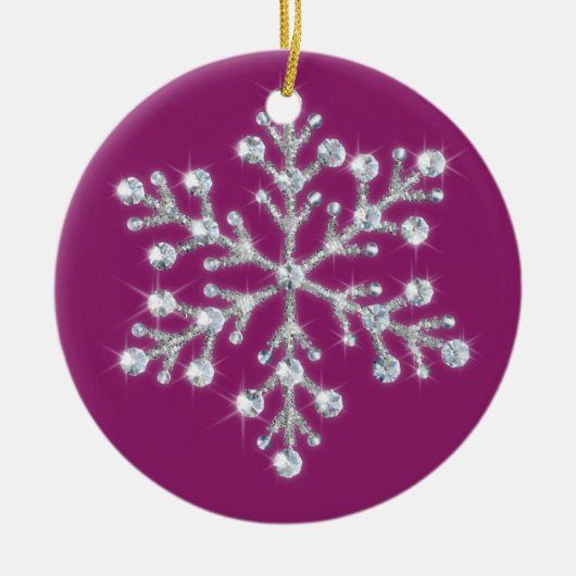 Crystal Snowflake Ornament (Voorkant)