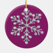 Crystal Snowflake Ornament (Achterkant)