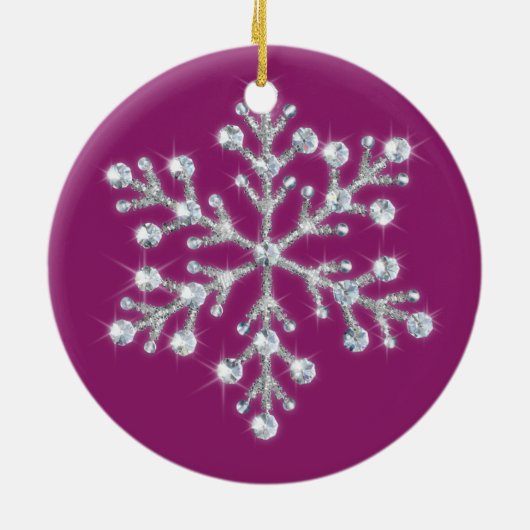 Crystal Snowflake Ornament (Achterkant)