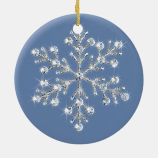 Crystal Snowflake Ornament (Achterkant)