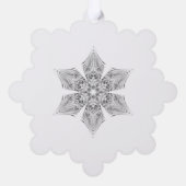 Crystal Snowflake - Ornament Kaart (Achterkant)