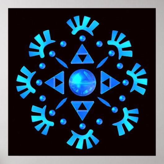 Crystal Snowflake Poster (Voorkant)