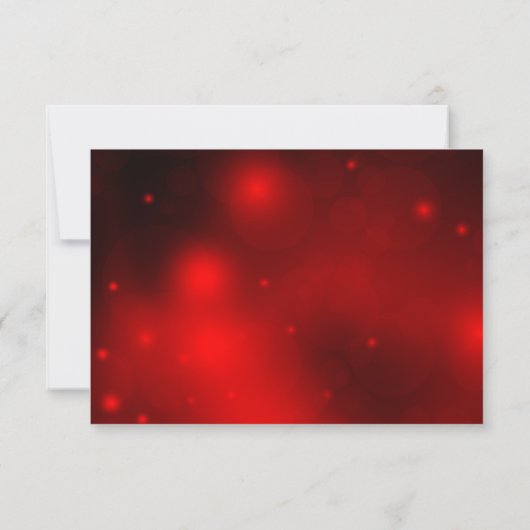 Crystal Snowflake Red Christmas Party RSVP (Achterkant)