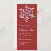 Crystal Snowflake (rood) Kaart (Voorkant)