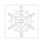 Crystal Snowflake Rubberstempel (Afrduk)