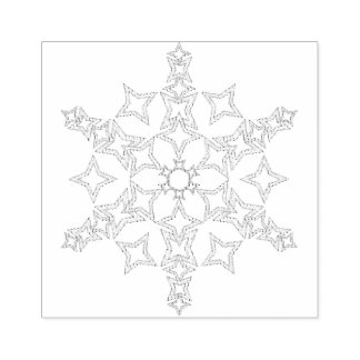 Crystal Snowflake Rubberstempel
