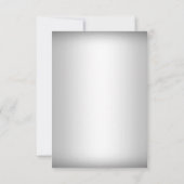 Crystal Snowflake Silver Winter behalve de datum Save The Date (Achterkant)