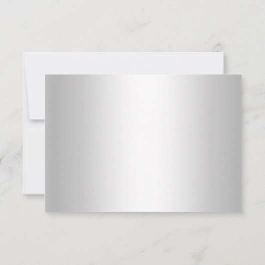 Crystal Snowflake Silver Winter RSVP (Achterkant)