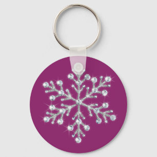 Crystal Snowflake Sleutelhanger