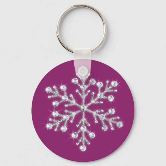 Crystal Snowflake Sleutelhanger (Voorkant)
