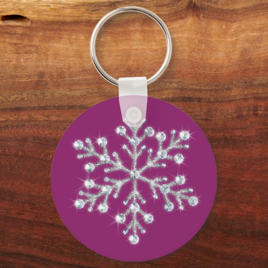 Crystal Snowflake Sleutelhanger (Voorkant)