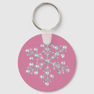 Crystal Snowflake Sleutelhanger
