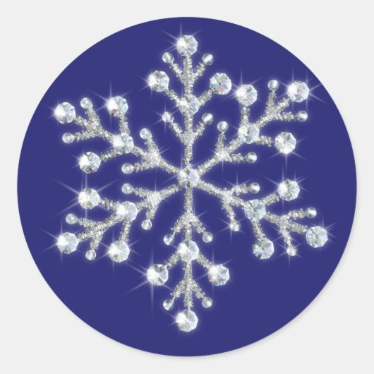 Crystal Snowflake Sticker (Voorkant)