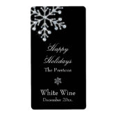 Crystal Snowflake Wine Label (Voorkant)