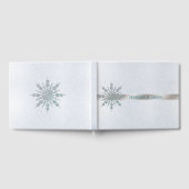 Crystal Snowflake Winter Weddenschap Gastenboek (Volledig)